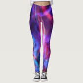 Farbenfrohe Bokeh-Lichtmuster Leggings (Vorderseite)