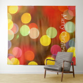 Farbenfrohe Bokeh Weihnachts-Foto Stand Hintergrun Wandteppich (Beispiel (Horizontal))