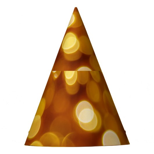 Farbenfrohe Bokenbeleuchtung, Weihnachtsuntergrund Partyhütchen (Vorderseite)