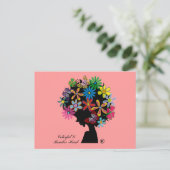 Farbenfrohe×BOMBER-HEAD Postkarte (Stehend Vorderseite)