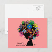 Farbenfrohe×BOMBER-HEAD Postkarte (Vorne/Hinten)