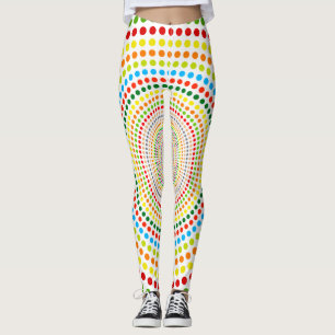 Farbenfrohe Bonbondots Leggings