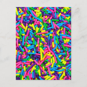 Farbenfrohe Bonbons drucken Postkarte
