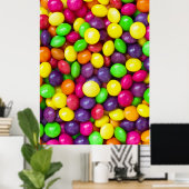 Farbenfrohe Bonbons Poster (Heimbüro)