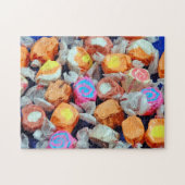 Farbenfrohe Bonbons Puzzle (Horizontal)