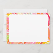 Farbenfrohe Border Stationery | Moderne Note Card Einladung (Vorderseite)