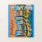 Farbenfrohe Boston Postcard 11x14 Puzzle (Vertikal)