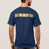 Farbenfrohe botanisch lebendige Textgestaltung T-Shirt (Rückseite)