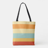Farbenfrohe botanisch lebendige Textgestaltung Tasche (Rückseite)