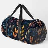 Farbenfrohe botanische Blätter Duffle Bag (Rechte Ecke)