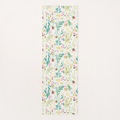 Farbenfrohe botanische Blume & Blattmuster Bath to Yogamatte (Vorderseite)