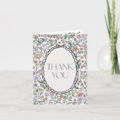 Farbenfrohe botanische Brautparty Dankeschön Karte (Vorderseite)