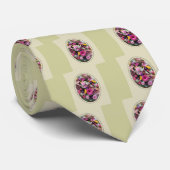 farbenfrohe Bouquet Krawatte (Gerollt)