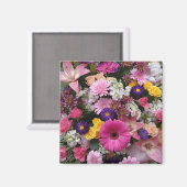 farbenfrohe Bouquet Magnet (Vorderseite/Rückseite)
