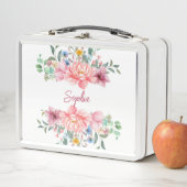 farbenfrohe Bouquet Metall Brotdose (Beispiel)