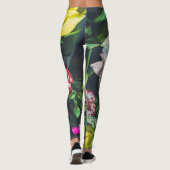 Farbenfrohe Bouquet mit Lilie Leggings (Rückseite)