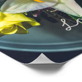 Farbenfrohe Bouquet mit Lilie Poster (Ecke)