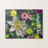 Farbenfrohe Bouquet mit Lilie Puzzle (Horizontal)