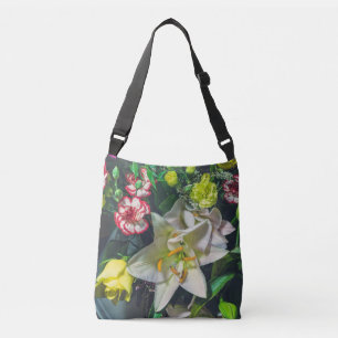 Farbenfrohe Bouquet mit Lilie Tragetaschen Mit Langen Trägern