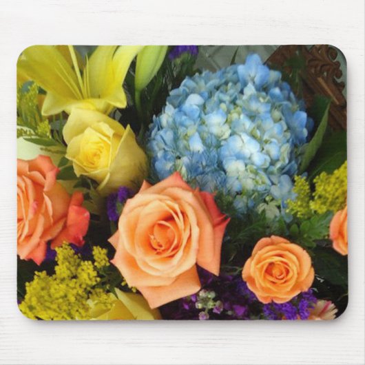 farbenfrohe Bouquet Mousepad (Vorne)