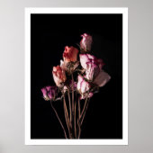 Farbenfrohe Bouquet Rose noch lebendige Mauer Kuns Poster (Vorne)