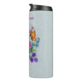 Farbenfrohe Bouquet von Blume über Stem Butterflie Thermosbecher (Nach rechts gedreht)
