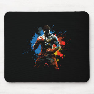 Farbenfrohe Boxer Boxer on Mens Boxing Mousepad