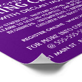 Farbenfrohe Boxpassage, Boxing-Klassenwerbung Poster (Ecke)