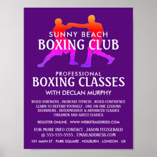 Farbenfrohe Boxpassage, Boxing-Klassenwerbung Poster