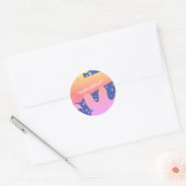 Farbenfrohe Branding für Slime Business Company Runder Aufkleber (Umschlag)