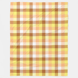 Farbenfrohe braune Orangengelbe Fallmuster Fleecedecke