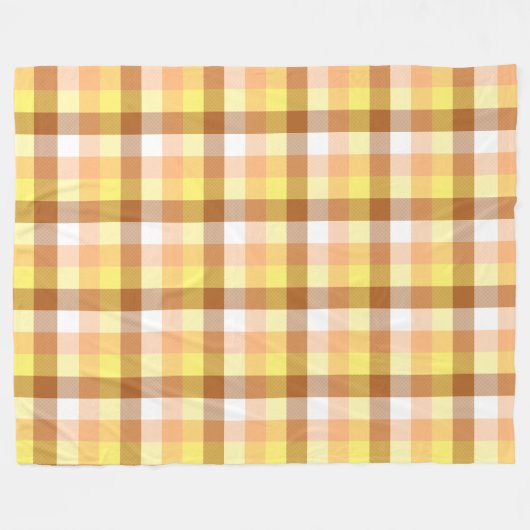 Farbenfrohe braune Orangengelbe Fallmuster Fleecedecke (Vorderseite (Horizontal))
