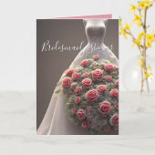 Farbenfrohe Brautparty-Karte für Blumenbeete Karte (Gelbe Blume)