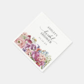 Farbenfrohe Brautparty Serviette (Ecke)