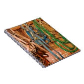 Farbenfrohe Bridlespferde,Tack,Tiere,Stall,blau,Br Notizblock (Rechte Seite)