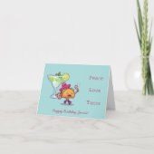 Farbenfrohe Bright and Fun Girly Happy Birthday Karte (Vorderseite)