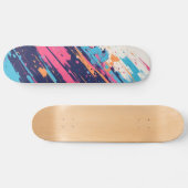Farbenfrohe Bright Designer Skateboard (Horizontal)