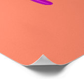 Farbenfrohe Bright Drips Lippen Wand drucken Poster (Ecke)