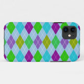 Farbenfrohe Bright Harlequin Geometrie Muster Case-Mate iPhone Hülle (Rückseite (Horizontal))