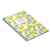 Farbenfrohe Bright Lemon Citrus Yellow Chic Sommer Notizblock (Rechte Seite)