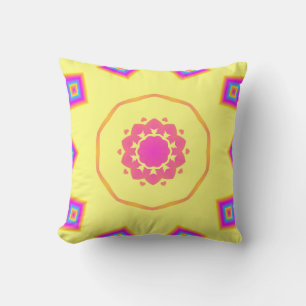 Farbenfrohe Bright Pattern Kissen