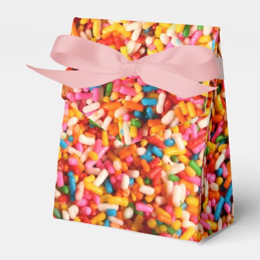 Farbenfrohe Bright Regenbogen Sprinkles Geschenkschachtel (Vorderseite)