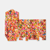 Farbenfrohe Bright Regenbogen Sprinkles Geschenkschachtel (Ungefaltet)