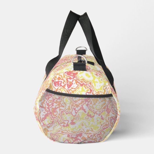 Farbenfrohe Bright Retro Mod Boho Hippie Funky Mar Duffle Bag (Rechts)