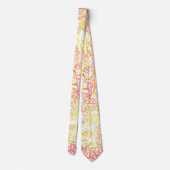 Farbenfrohe Bright Retro Mod Boho Hippie Funky Mar Krawatte (Rückseite)