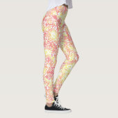 Farbenfrohe Bright Retro Mod Boho Hippie Funky Mar Leggings (Rechts)
