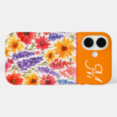 farbenfrohe Bright Summer Blumengarten blühen Case-Mate iPhone Hülle (Rückseite (Horizontal))