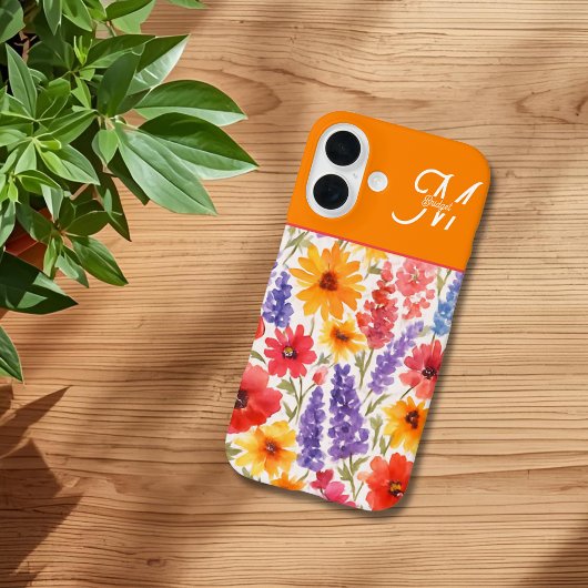farbenfrohe Bright Summer Blumengarten blühen Case-Mate iPhone Hülle