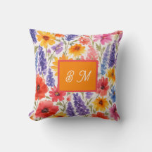 farbenfrohe Bright Summer Blumengarten blühen