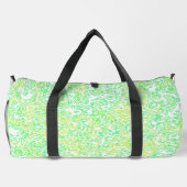 Farbenfrohe Bright Trippy Groovy Funky Hippie Marb Duffle Bag (Rückseite)